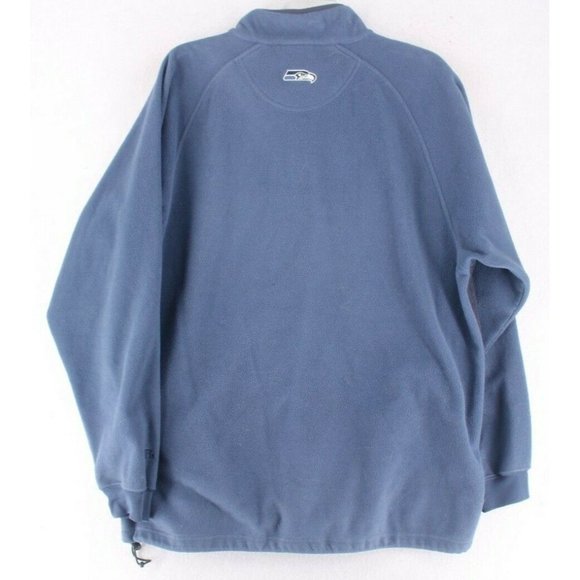 Seattle Seahawks NFL Sweater Mens XXL Fleece Outdoor Pullover 1/4 Zip Y2K - Picture 6 of 9